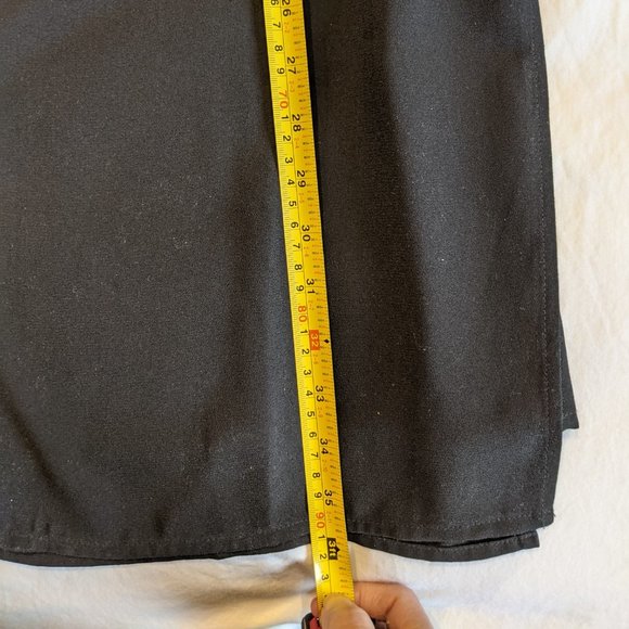 Black V Neck Sleeveless Zipper Paneled Dress Size 8 - Picture 8 of 11